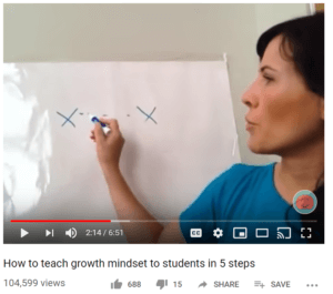 how to teach growth mindset in 5 steps video