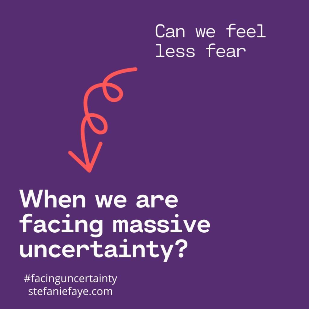 facing uncertainty